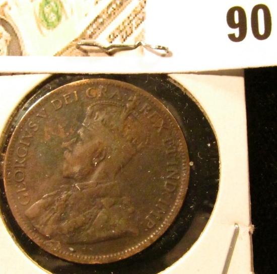 1916 Canada Large Cent, we will leave the grading up to you. Call it circulated.