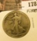 1921 D Walking Liberty Half Dollar, Fine.