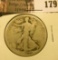 1921 S Walking Liberty Half Dollar,  AG.