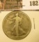1927 S Walking Liberty Half Dollar, Fine.