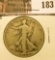 1928 S Walking Liberty Half Dollar, VG.