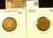 (2) 1857 U.S. Flying Eagle Cents, AG & Fine.
