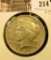 1921 P U.S. Peace Silver Dollar, Very Fine.