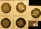 Mexico Assortment Sterling Silver Centers $10, $20, $50, & $100 Pesos. Five Coins with total silver