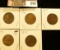 1910, 11, 12, 13, & 14 U.S. Lincoln Cents, all grade G-VG.