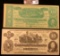 Pair of Old Confederate States of America advertising notes, 