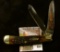 Case XX 1983 N.C. Wild Turkey Federation 2 blade commemorative knife, #225 of 300, decorated blade,