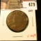 1821 Large Cent, scarce, low mintage, AG, clear date, G value $45