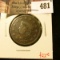 1827 Large Cent, G/VG, value $22