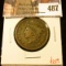 1837 Large Cent, VG, value $25