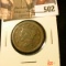 1853 Large Cent, VG, value $25