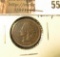 1909 U.S. Indian Head Cent, EF-AU, beautiful toning.