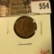 1902 Indian Head Cent, AU, value $20