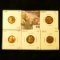 (5) Lincoln Cents, 1952, 1952-D, 1953-D, all BU, 1953 & 1953-S, both UNC, group value $11+