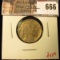 1923 Buffalo Nickel, AU+, value $35