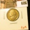 1939-D Jefferson Nickel, AU, key date, tough in high grades, value $30