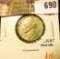 1942-P Jefferson Nickel, BU MS64+ full steps, light toning, value $15