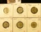(6) Jefferson Nickels, 1942-P, 1943-P, 1943-S, 1944-S, 1945-P, 1945-S (toned), all AU, group value $