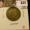 1892 Barber Quarter, G, full rims, obverse scratches, G value $8