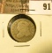1830 Capped Bust Dime, Large 10c, VG.
