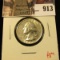 1953-D Washington Quarter, AU, value $8