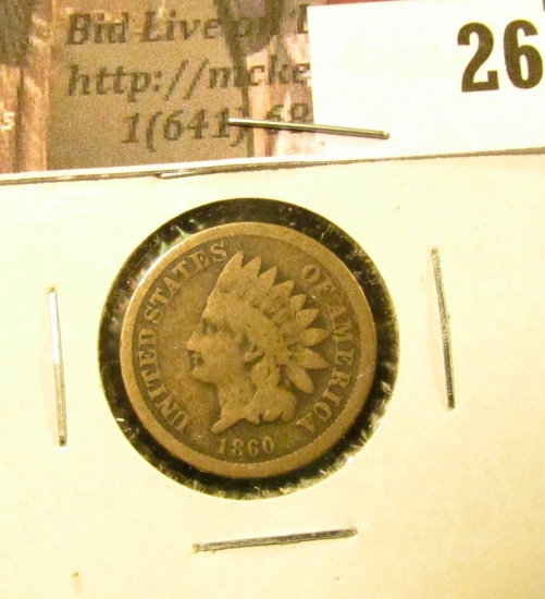 1860 U.S. Indian Cent, Good.