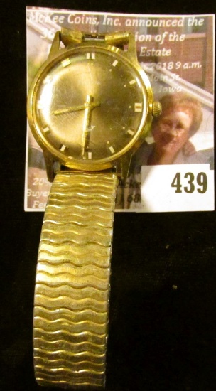 Vintage Bulova Sea King watch, N0, A46070. Winds, runs, keeps time.