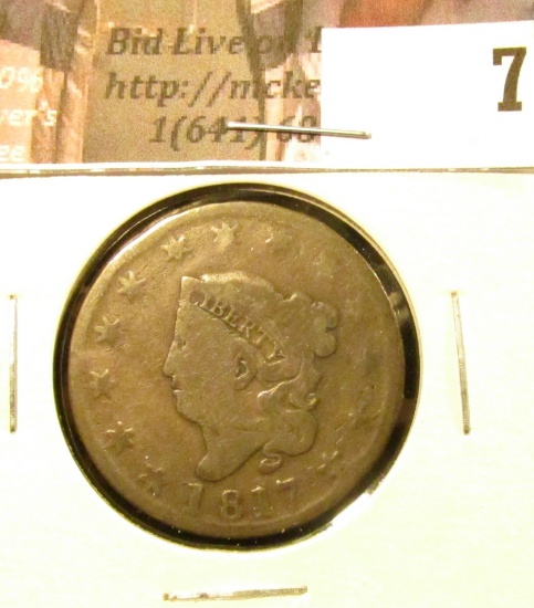 1817 U.S. Large Cent, Good.
