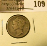 1920 S Mercury Dime, Fine.