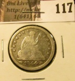 1854 Arrows at date U.S. Seated Liberty Quarters, Fine.