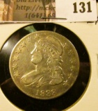 1833 Capped Bust Half Dollar, VF-EF.