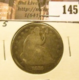 1876 S U.S. Seated Liberty Half Dollar, Good.