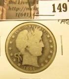 1894 P Barber Half Dollar, Good/AG.