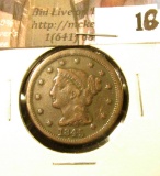 1845 U.S. Large Cent, VG-F.