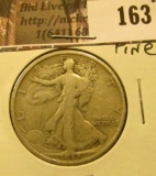 1917 P Walking Liberty Half Dollar, Fine.