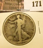 1919 P Walking Liberty Half Dollar, Good.