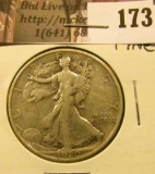 1920 P Walking Liberty Half Dollar, Fine.