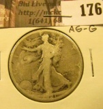 1921 P Walking Liberty Half Dollar, AG-G.