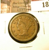 1853 U.S. Large Cent, VF.
