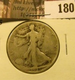 1921 S Walking Liberty Half Dollar, Good.