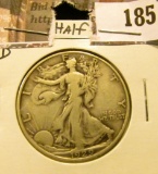 1929 D Walking Liberty Half Dollar, Fine-VF.