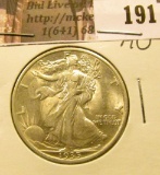 1935 P Walking Liberty Half Dollar, AU.