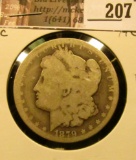 1879 CC Morgan Silver Dollar, AG.