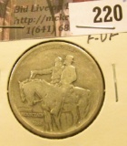 1925 Stone Mountain  Commemorative Half Dollar, F-VF.