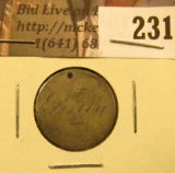 1886 U.S. Liberty Seated Dime Love Token reverse. Says 