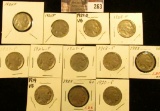 1918P, 19P, 20P, 23P, 26P, 27P, 28P, 29P, D, 34P, & 35P Buffalo Nickels. All carded.