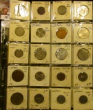 Plastic page with (20) various denomination Israel Coins, most of which are high grade. They are all