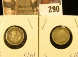 1913 & 1917 Canada Five Cent Silvers.