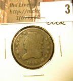 1829 U.S. Half Cent, Good.