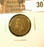 1862 U.S. Indian Cent, VG-EF.